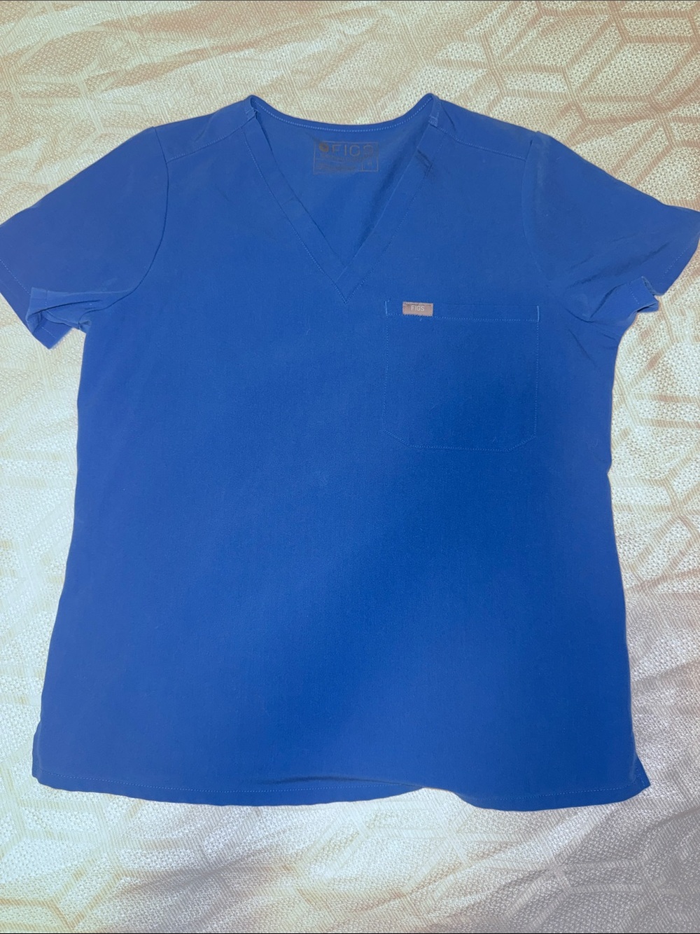 Figs Women's Royal Blue Scrub Top
